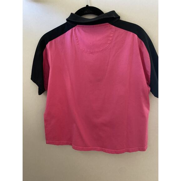 Tail Shirt Womens Size Medium Golf Polo White Label Pink & Black Pickleball Prep - Picture 2 of 9